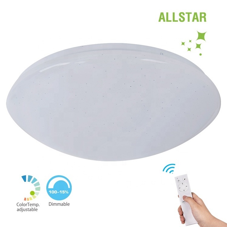 All Star Dimmable Pop Ceiling Lights 36W, 3 Colors Temperature Remote Control Ceiling Lights LED