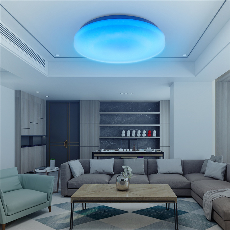 Home Smart RGB+W Bedroom Lamp 15 18 24 Watt Intelligent Phone Tuya APP Control Modern Ceiling Light