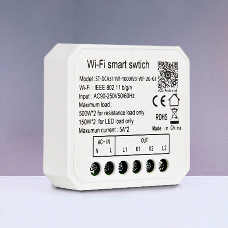 10A 90-250V 50/60Hz Triac Dimmable Tuya Wifi Smart Light Switch