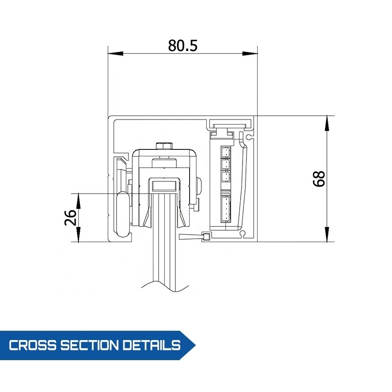 Yoursensor RD3  residential automatic sliding door operator/ device/ opener home door automatic door closer