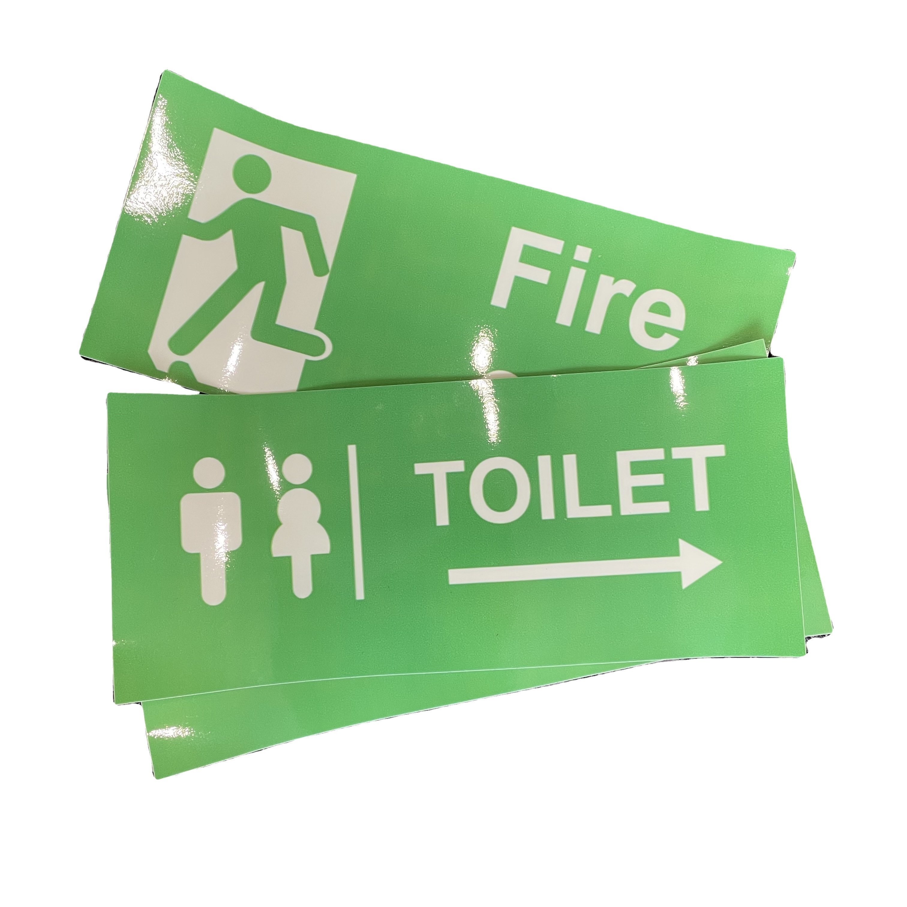 custom glow in the dark painting stickers for bathroom toilet sign