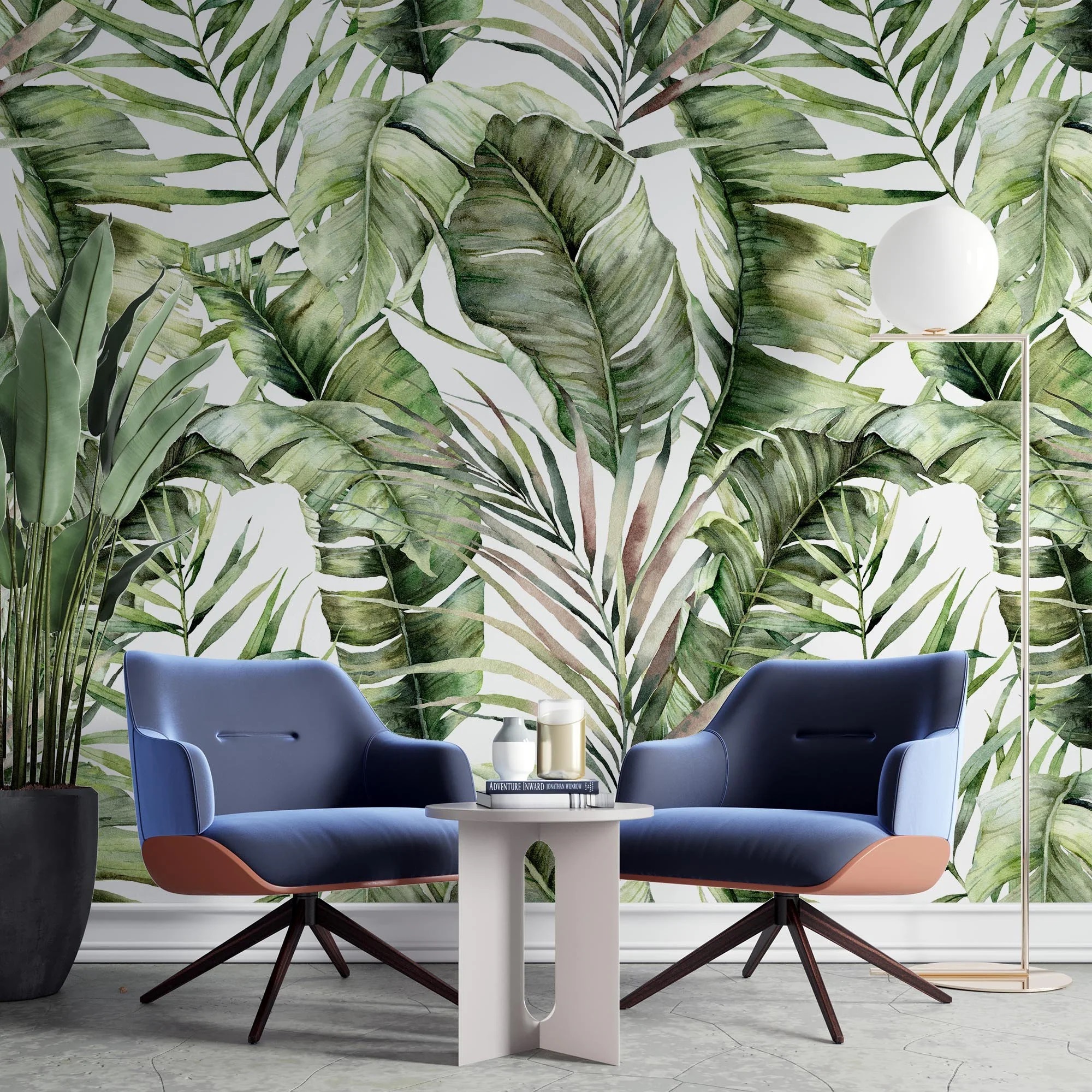 3d mural wall mural tropical plant green leaf photo rain forest custom wall papers mural