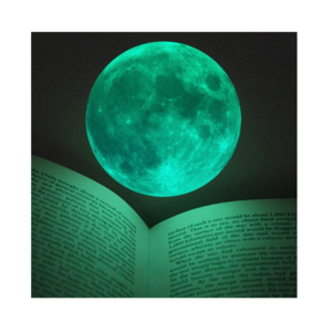 custom glow in the dark moon pictures sticker wallpaper luminous moon wall sticker