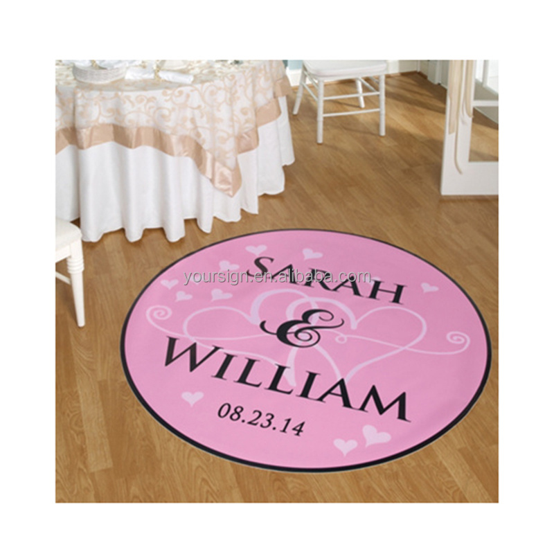 custom sticker printing personalized wedding name wall stickers dance floor decals