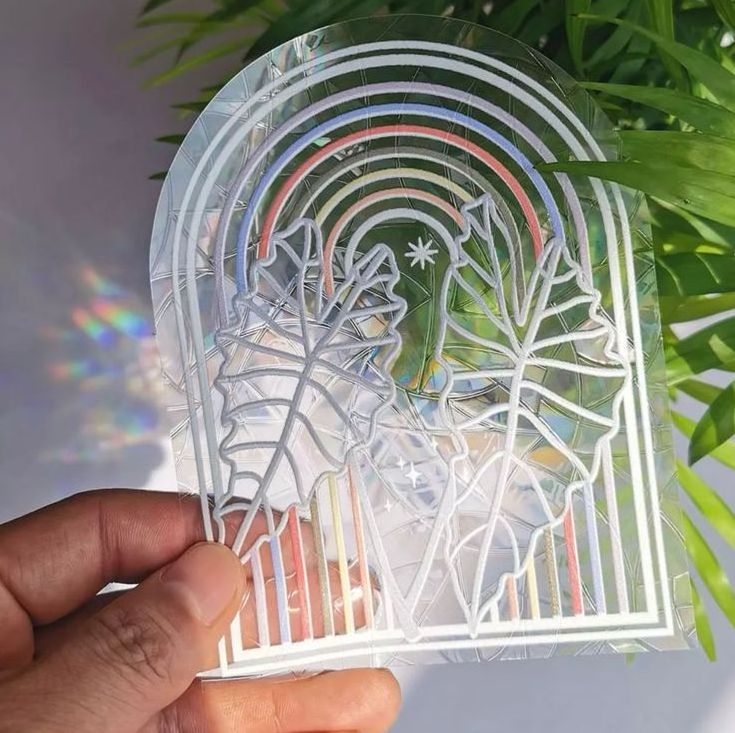 custom sun catchers rainbow plants window stickers