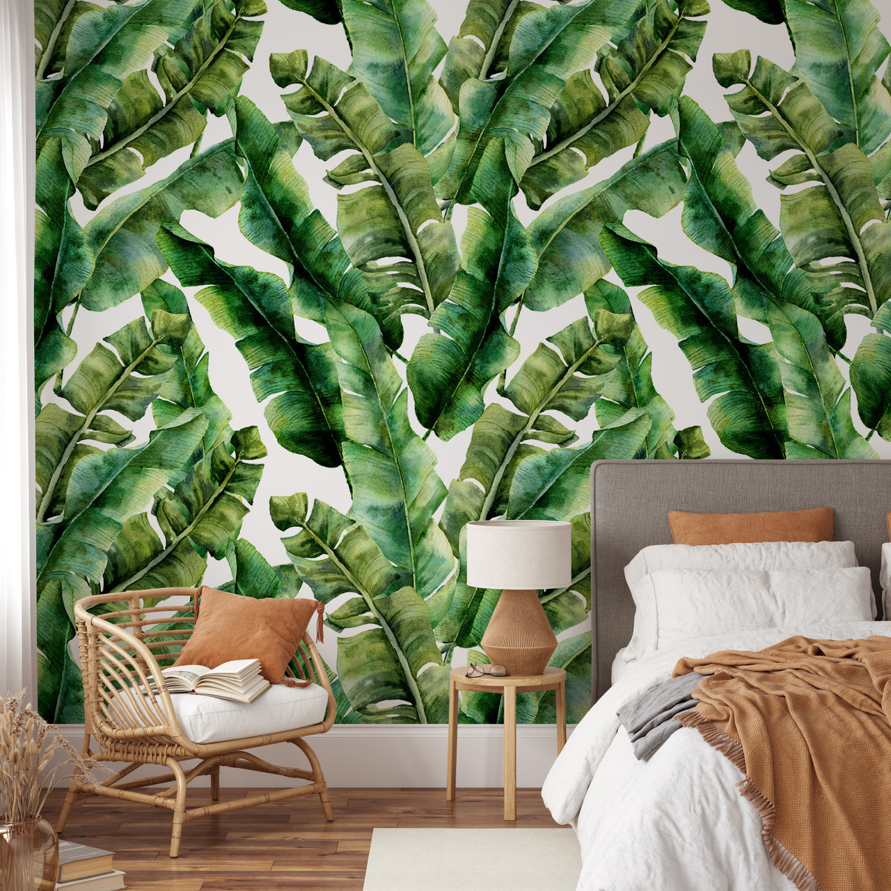 3d mural wall mural tropical plant green leaf photo rain forest custom wall papers mural