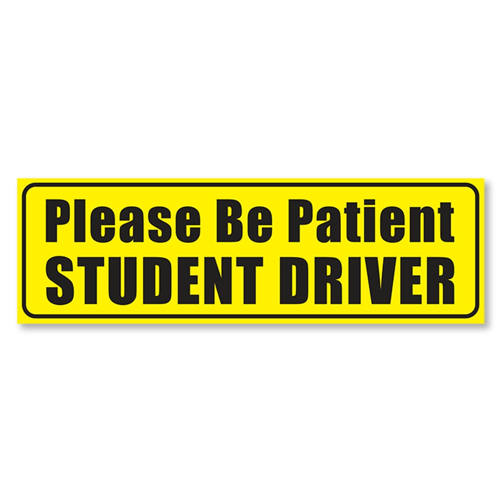 custom bumper stickers reflective new driver magnetic car signs sticker student driver