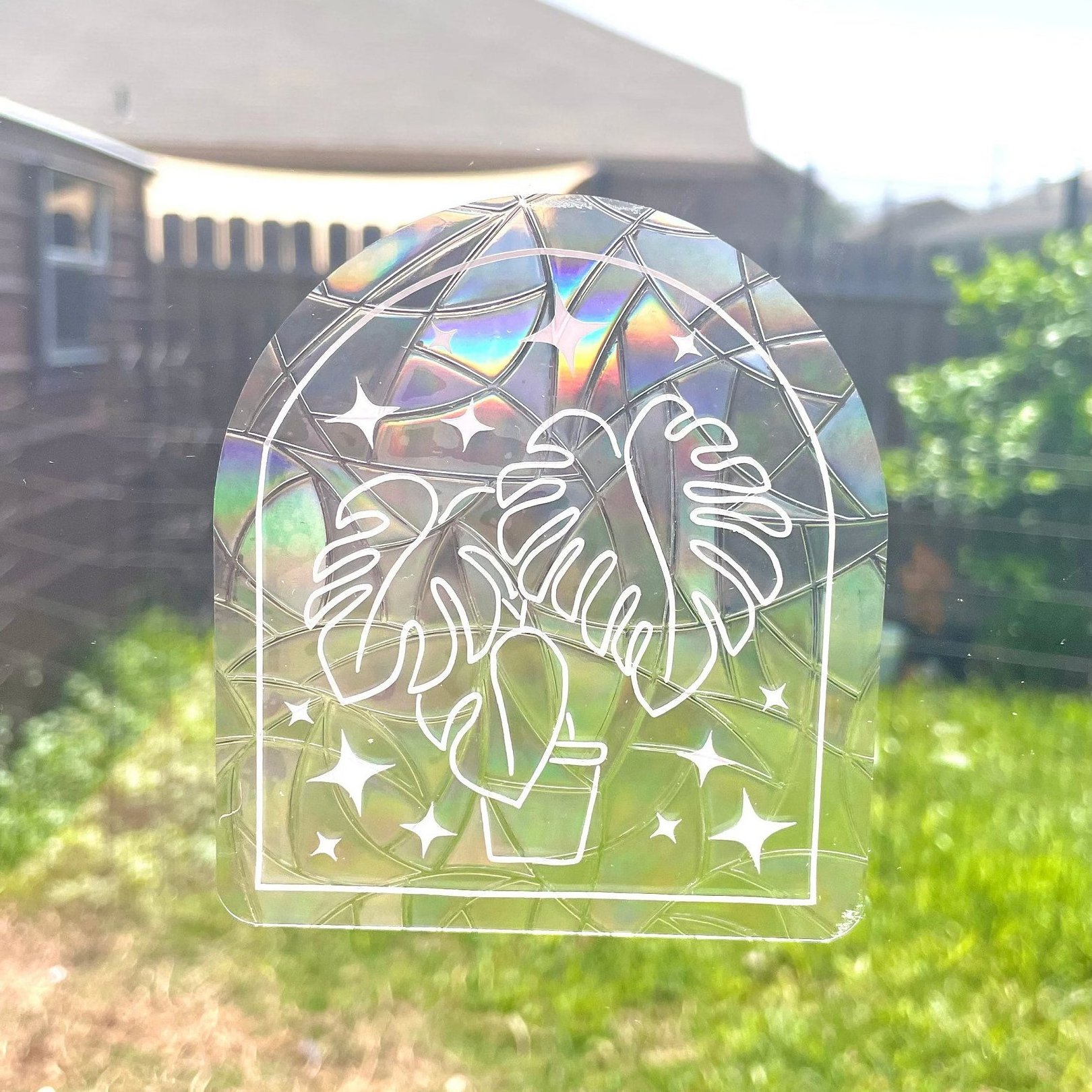 custom sun catchers rainbow plants window stickers