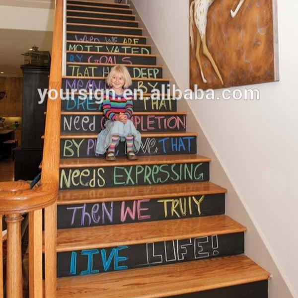 Custom wallpaper stair risers graphic decals murals printing