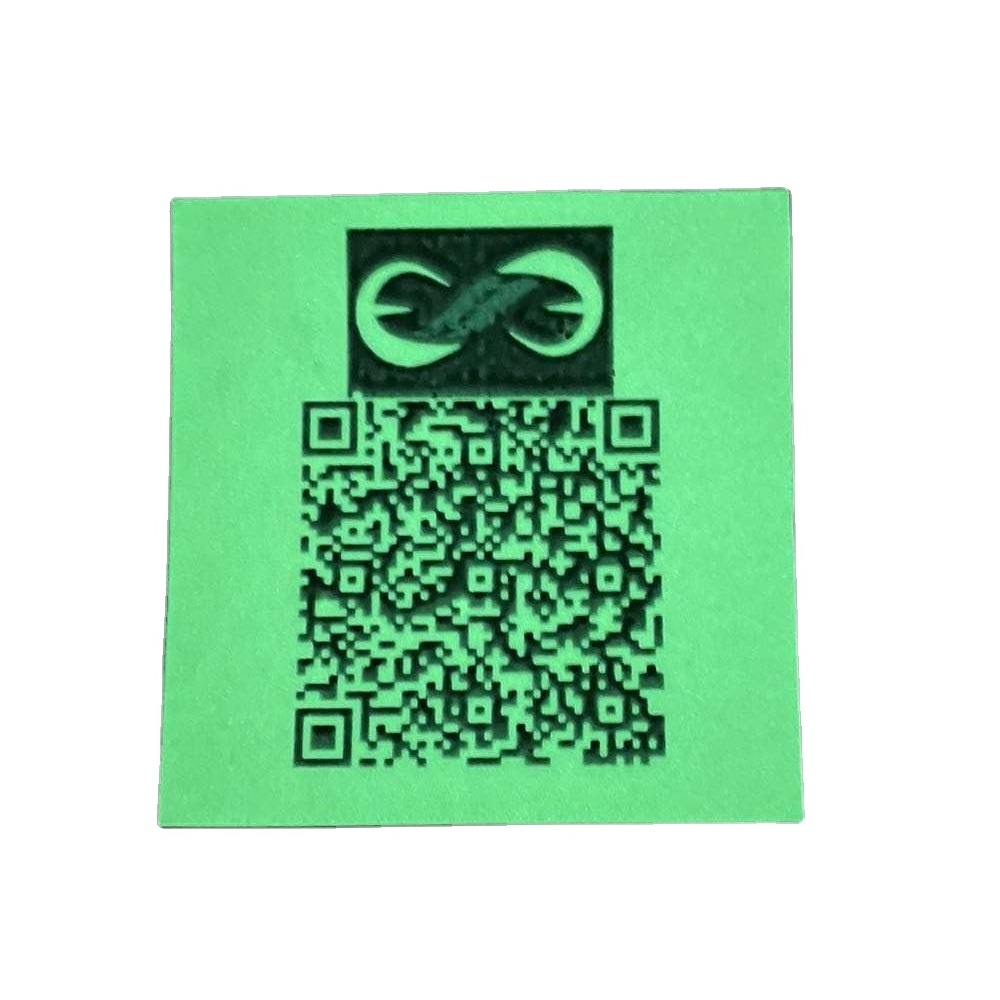 custom glow in the dark business sign qr code printing luminous waterproof paper qr code label sticker