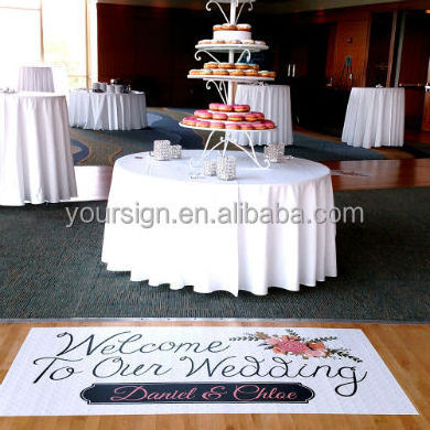 custom wedding dancing floor name sticker for vinyl dance floor wrap wedding