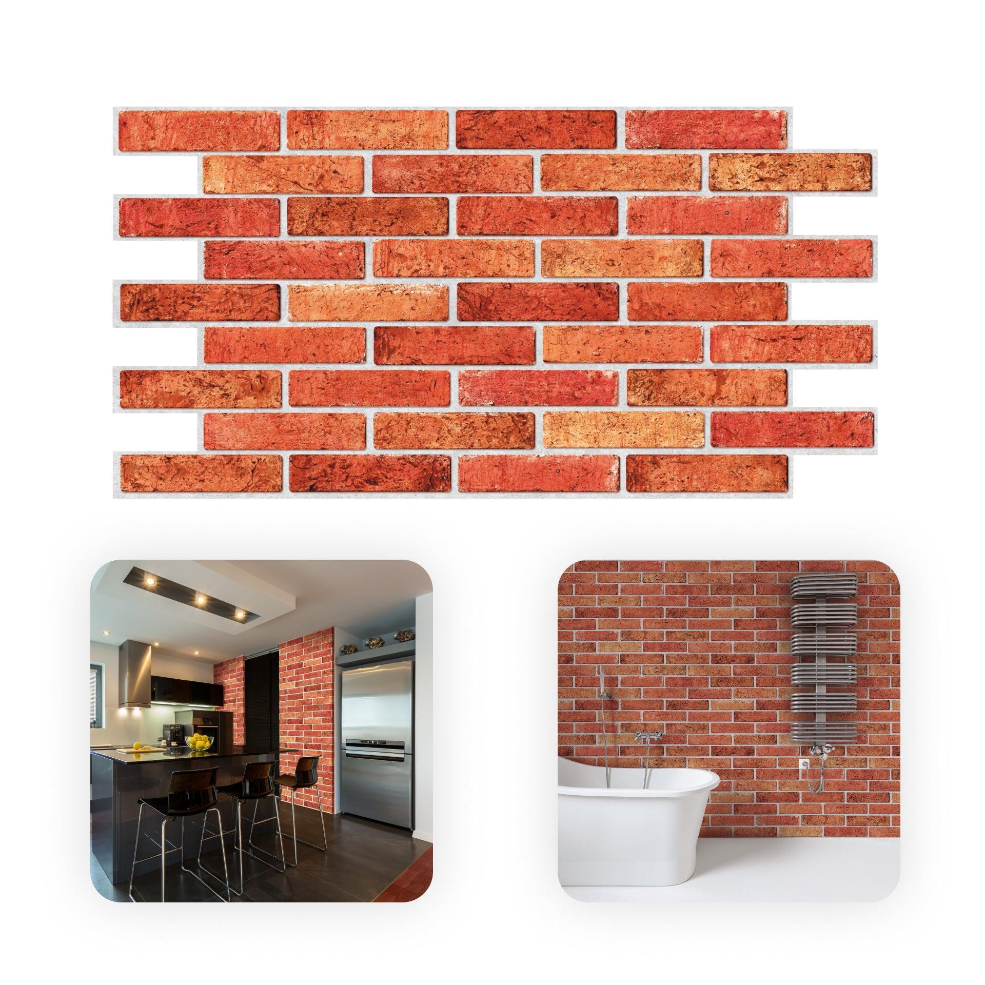 3d self adhesive brick wallpaper stone office wall stickers custom floor decals