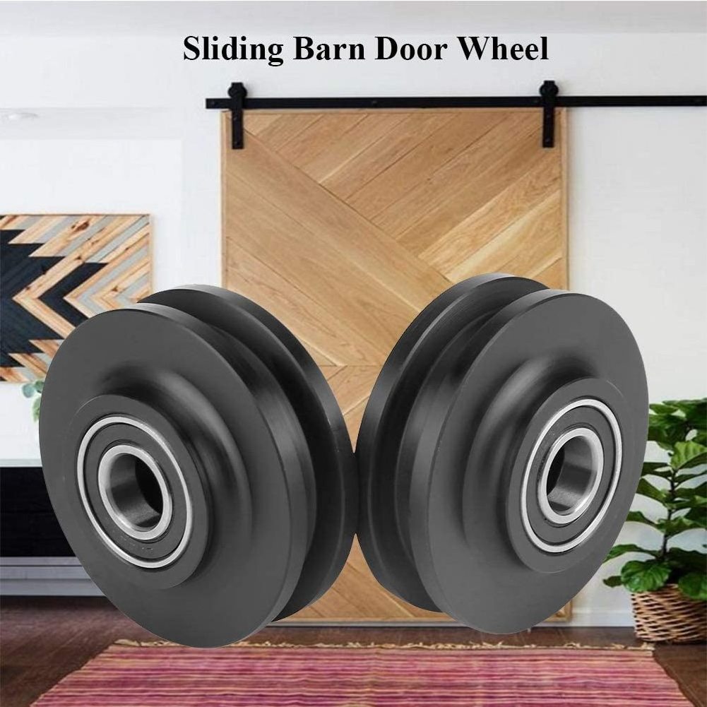 U  shaped hardware sliding rail  sliding gate accessory  barn barn door nylon u groove bearing roller