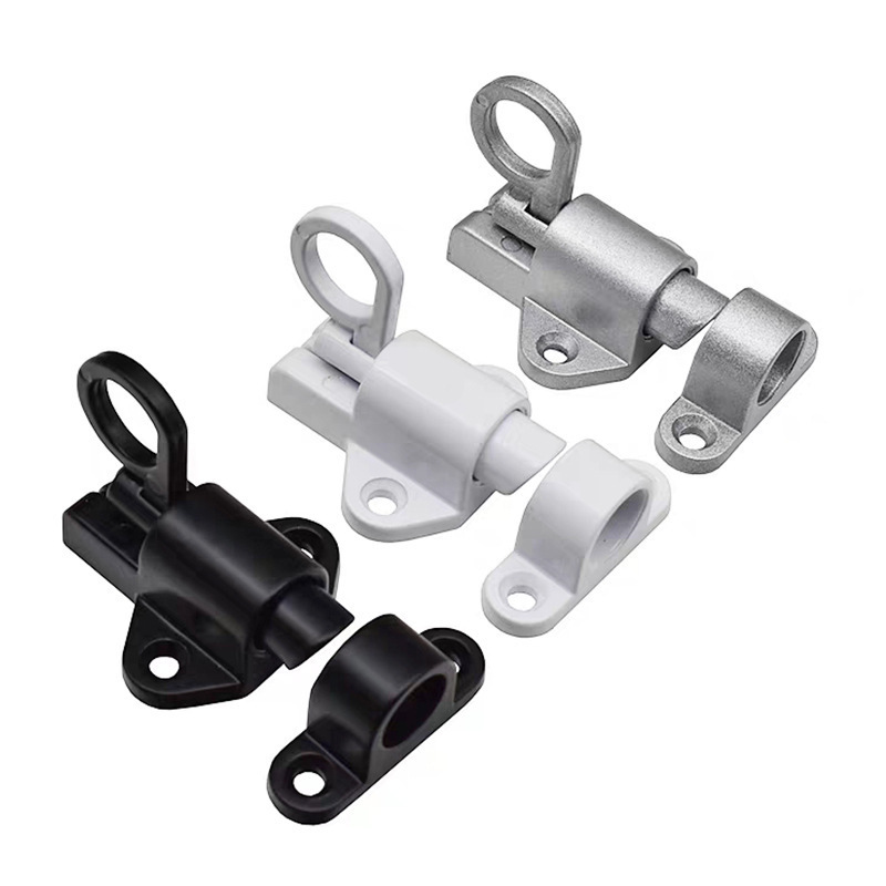 Factory supply Safety Hasp Sliding Aluminum Door Latch Lock Window Gate Security Pull Ring Spring latch Door Bolt