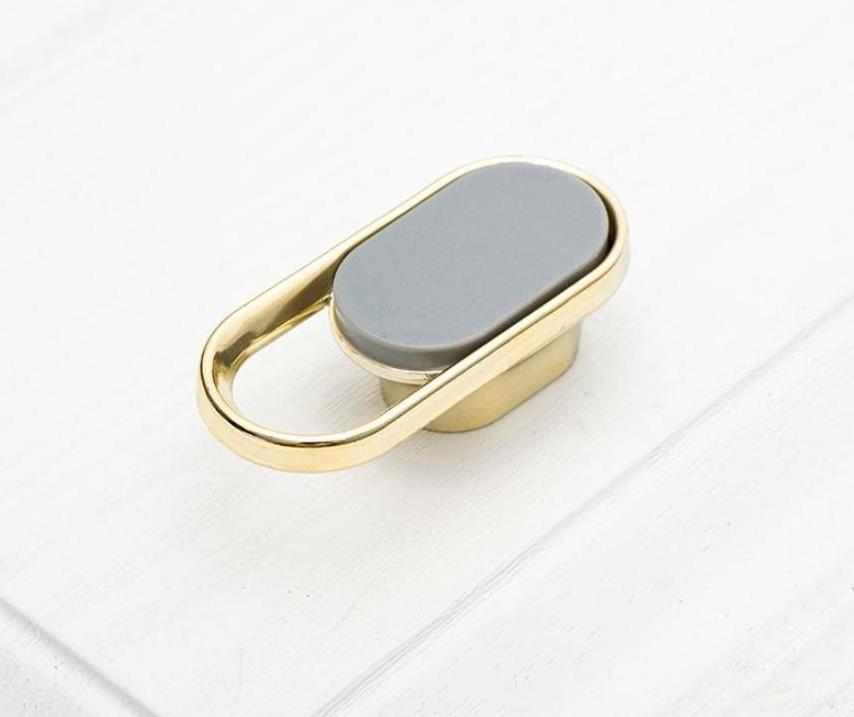 Modern minimalist brass dresser handle kitchen furniture cabinet  drawer  handle knob