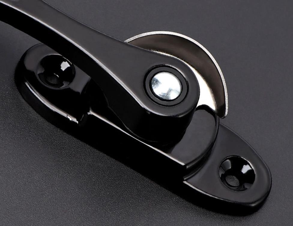 Aluminum alloy  adjustable 360 degrees moon shape sliding window lock