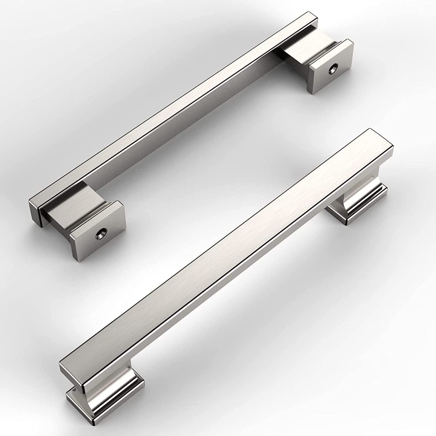 Brushed satin nickel kitchen cabinet hardware ambry wooden cabinet drawer handle