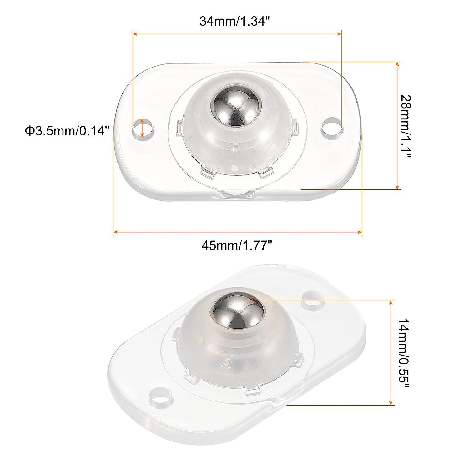 Self Adhesive Caster Wheels Mini Swivel Paste Universal Pulley for Bin Bottom Trash Can Storage Box castor