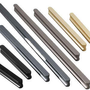 Classical Furniture Cabinet Pull Handles Drawer Pulls Square T Bar Brushed Nickel Kitchen Cupboard Handles Modern