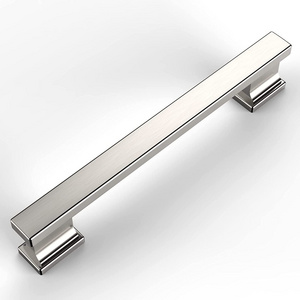 Brushed satin nickel kitchen cabinet hardware ambry wooden cabinet drawer handle