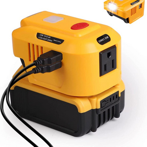 150W hot portable power supply inverter charging adapter with LED light,Convert DC power of tool battery into AC power output