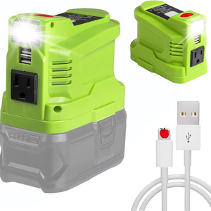 150 Watt portable power inverter DC 18V to AC 110~120V for Ryobi 18V battery-powered inverter generator with AC socket