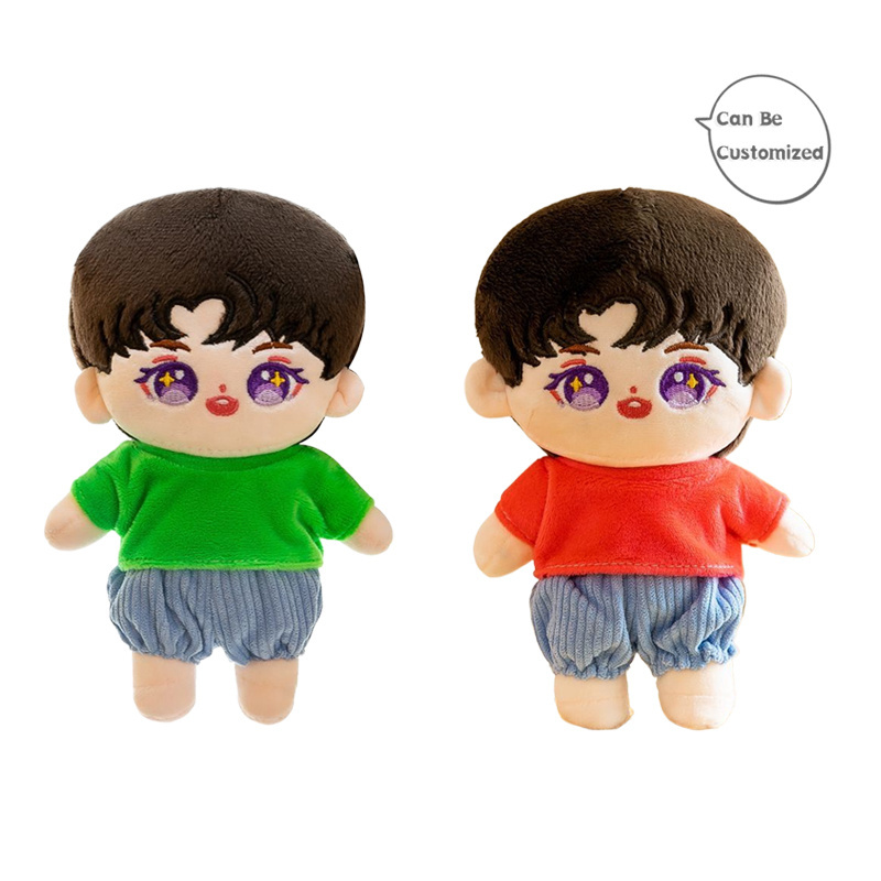 Custom plush toy stuffed animal custom mini 10cm animal body anime character plush kpop doll