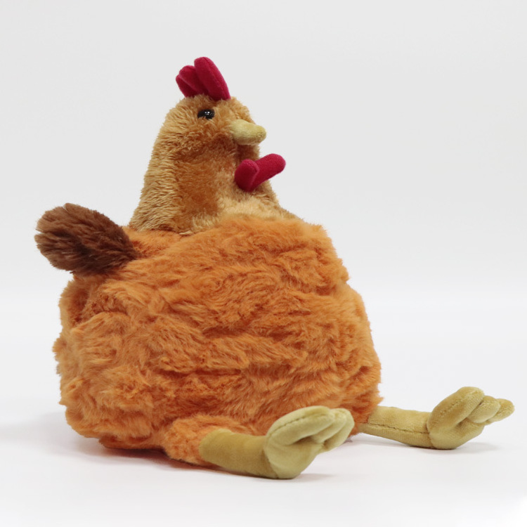 OEM ODM Custom Lifelike Cute Cartoon Chicken Plushies Soft Stuffed Animals Chicken Plush Toys