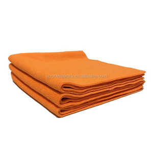 Orange 400GSM 40x40cm Short Pile Edgeless All-purpose Microfiber Towel for Auto Detailing Removing Wax Cloths Car Polish Towel