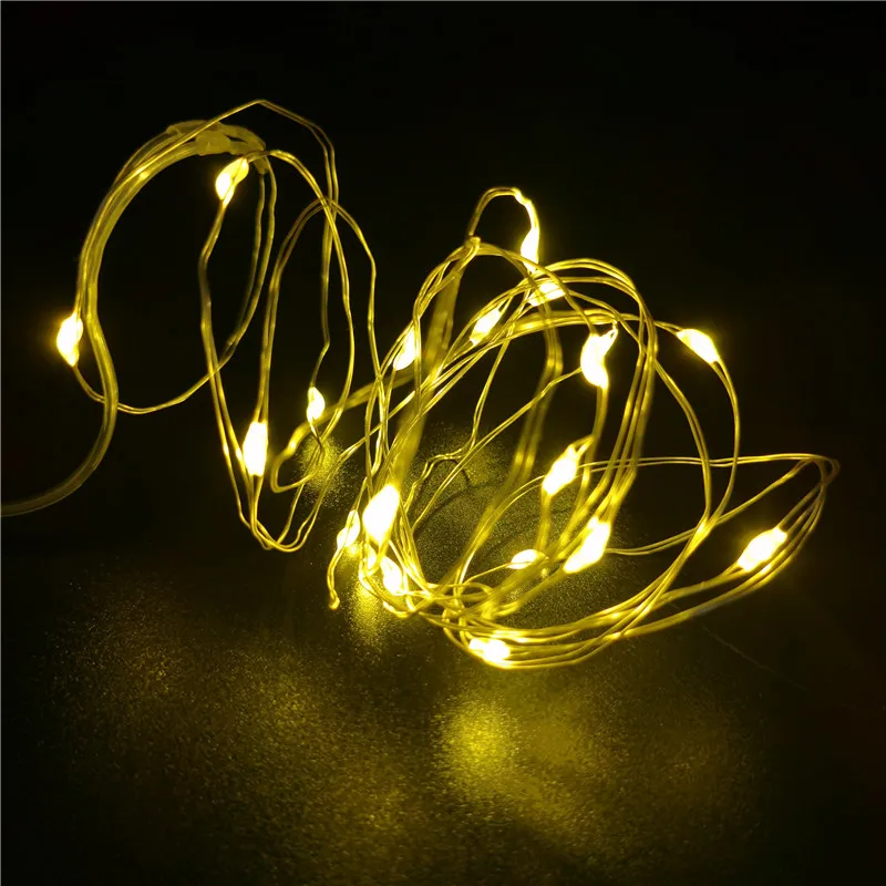 Outdoor waterproof Holiday Decoration LED light strings Battery Operated LED Hanging Starry Fairy String Lighting