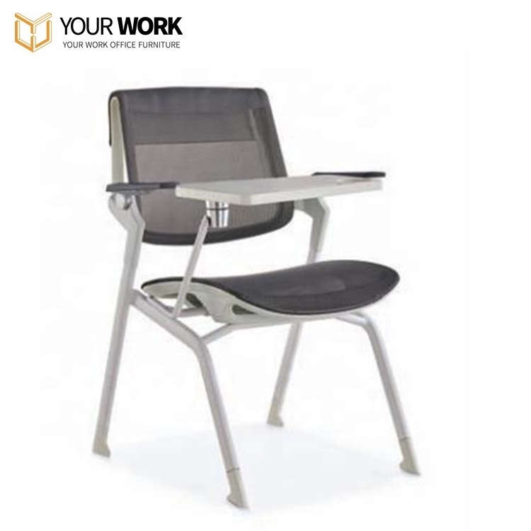 foldable training chair mesh stacking  with writing pad Folding Classroom School Chair