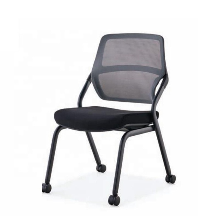 Study Chairs For Students Conference Chair Stackable seminar room flip up seat foldable training office chair with wheels