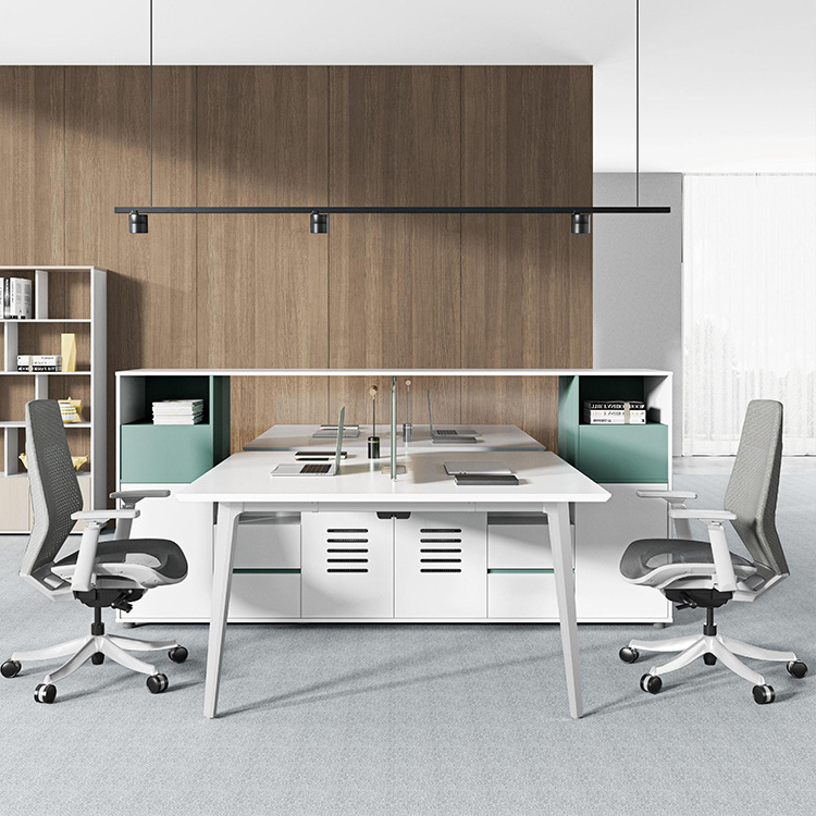 cheap price fashional simple kd structure high quality modern office furniture 2 4 6 8 person workstation