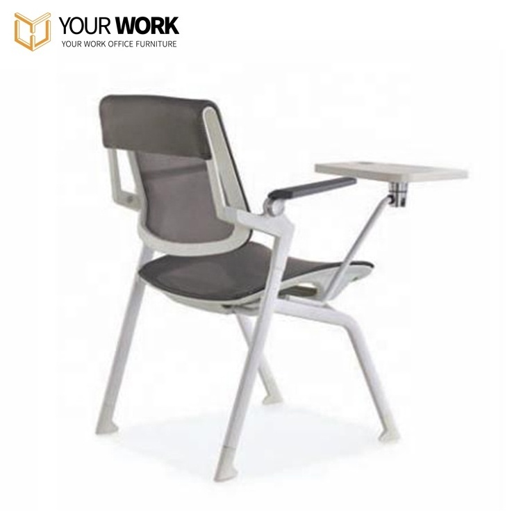 foldable training chair mesh stacking  with writing pad Folding Classroom School Chair