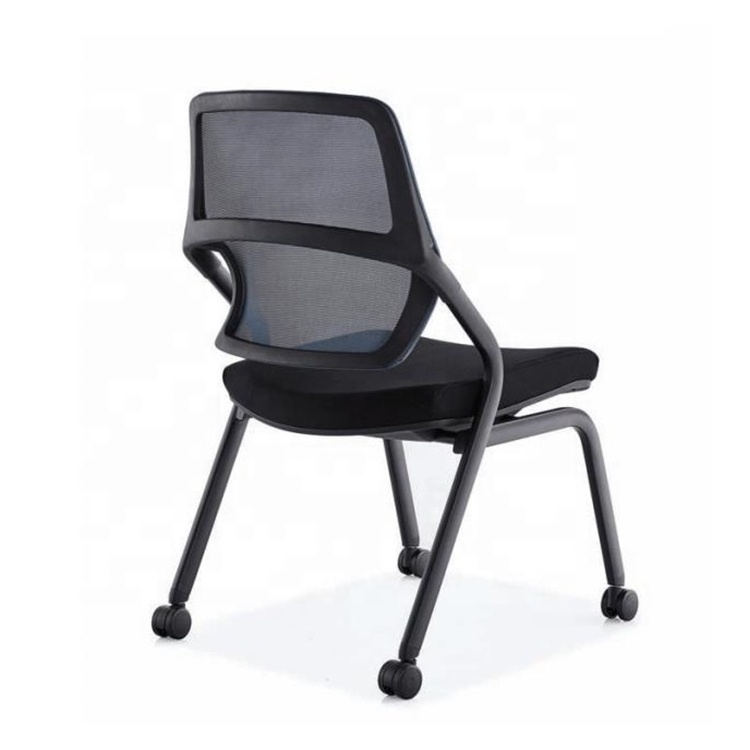 Study Chairs For Students Conference Chair Stackable seminar room flip up seat foldable training office chair with wheels