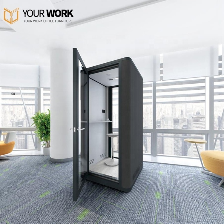 Portable Studio Office Pod Work Sound Proof Glass Pods Indoor Office Cell Phone Privacy Pod