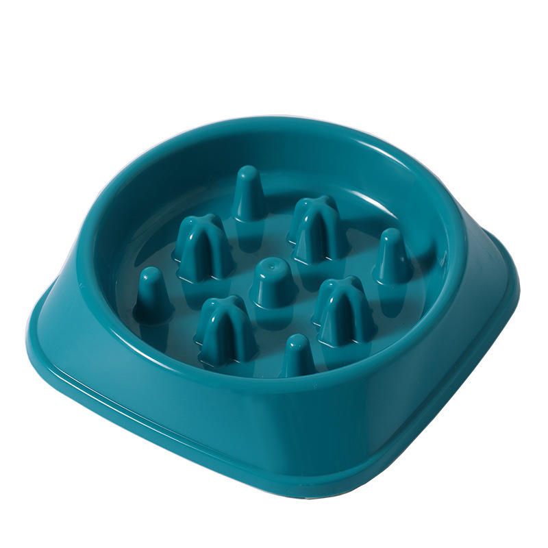 Wholesale High Quality Plastic Slow Feeding Bone Shape Food Slow Feeder Cat Dog Bowl Pet Bowl With Slip