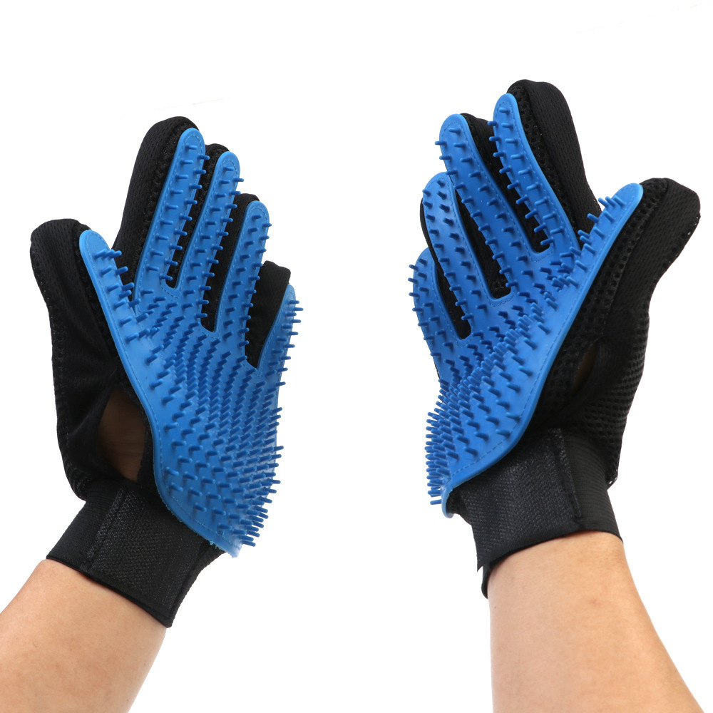 Wholesale Custom Animal glove Cat Hair grooming glove brush Wholesale pet products cleaning grooming glove for pet shop