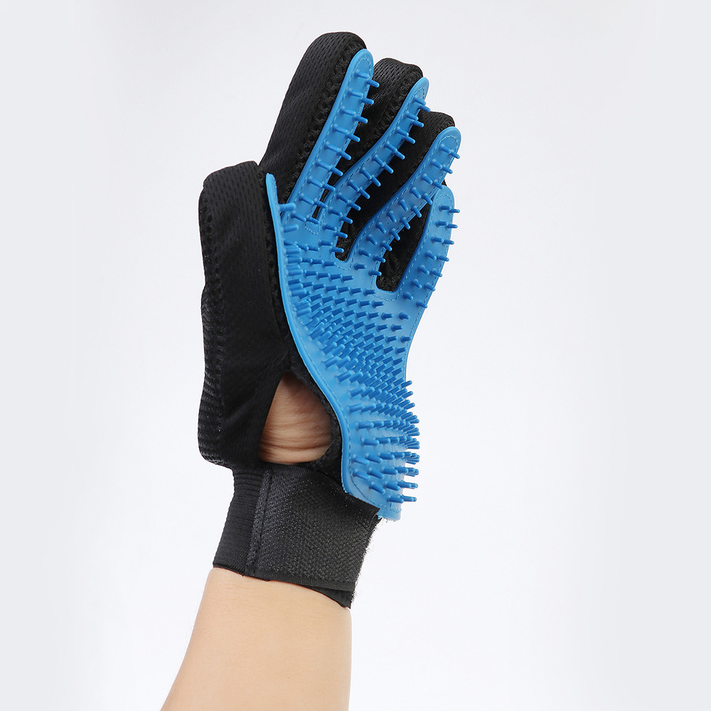 Wholesale Custom Animal glove Cat Hair grooming glove brush Wholesale pet products cleaning grooming glove for pet shop