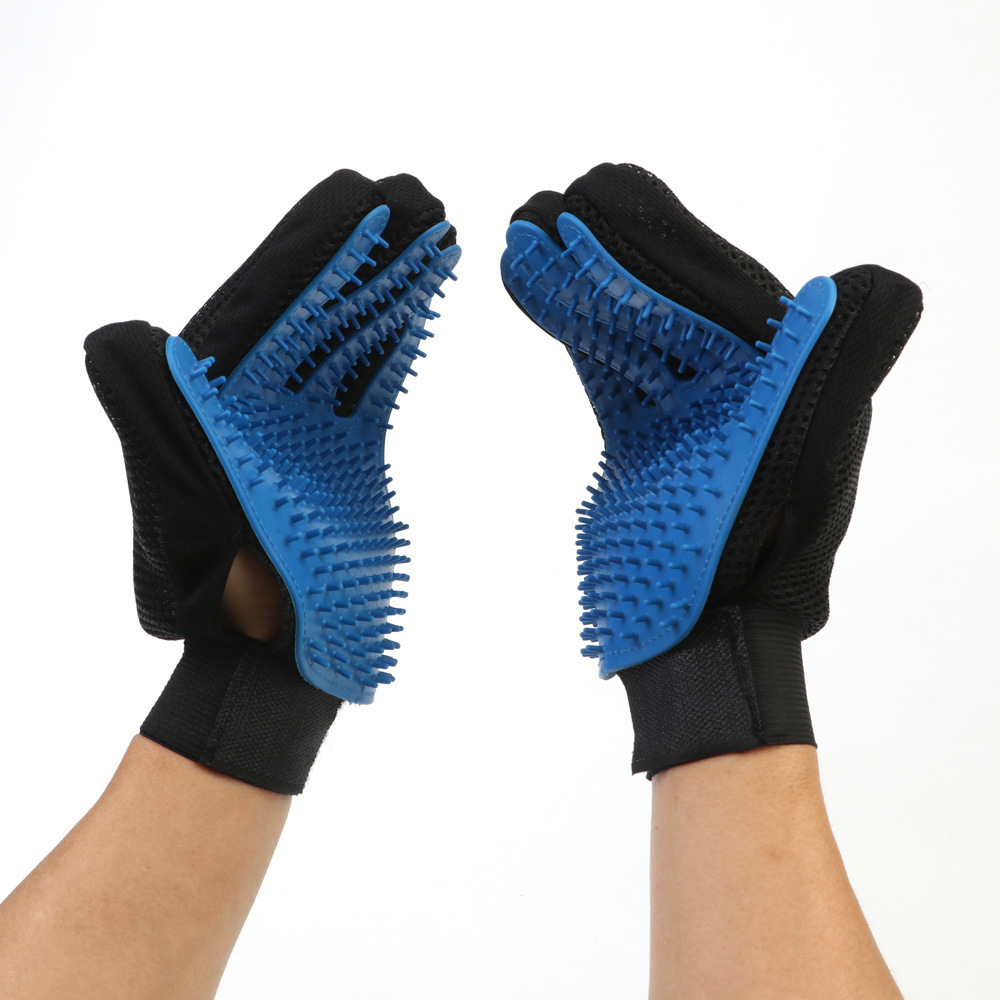 Wholesale Custom Animal glove Cat Hair grooming glove brush Wholesale pet products cleaning grooming glove for pet shop