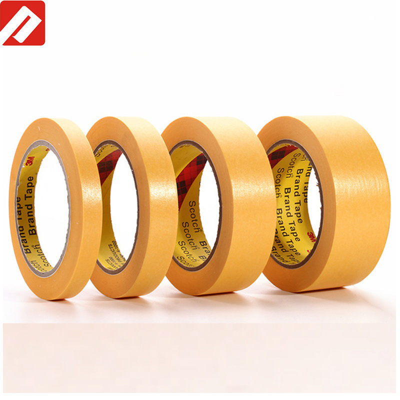 Wholesale High Temperature Automotive Car Painting Masking Paper Adhesive Tape 244