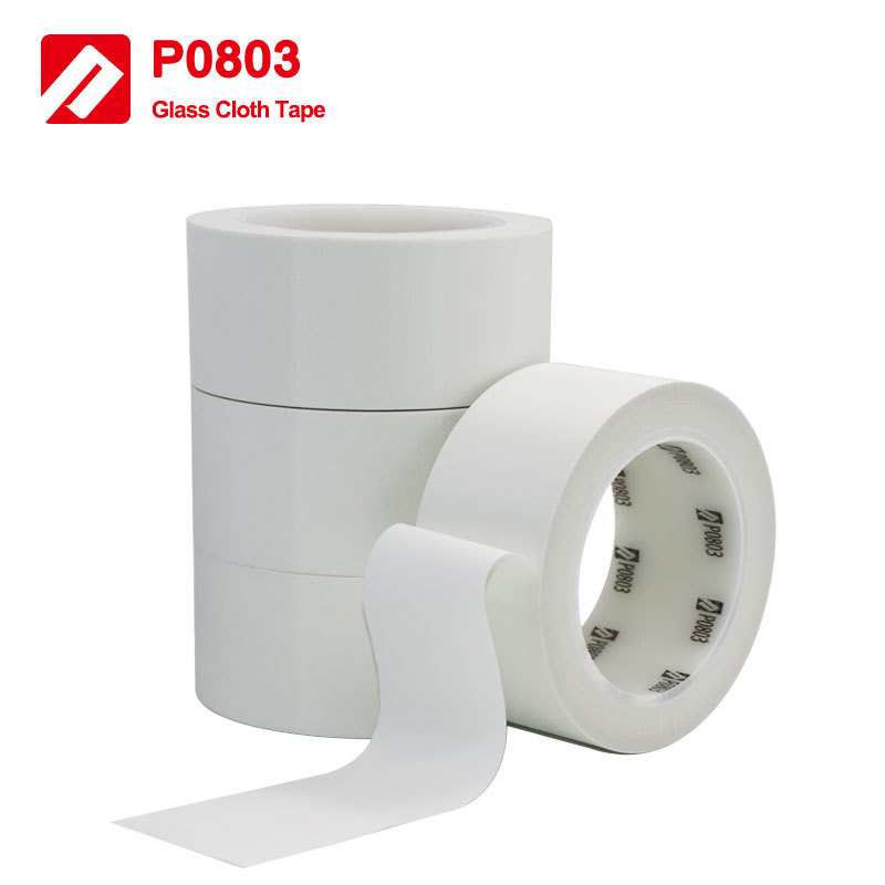 ODM Factory ! Semi-finished Heat Resistant Flame Retardant Double Sided Silicone Adhesive Glass Cloth Tape Jumbo Roll