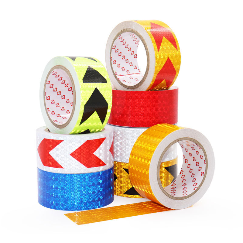 Colorful PVC material reflective tape 0.34mm thickness high reflectance and long-term weather resistance for painting