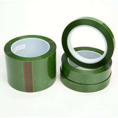 Wholesale Heat Resistant Green Polyester Silicone Tape for Powder Coating Masking / Splicing