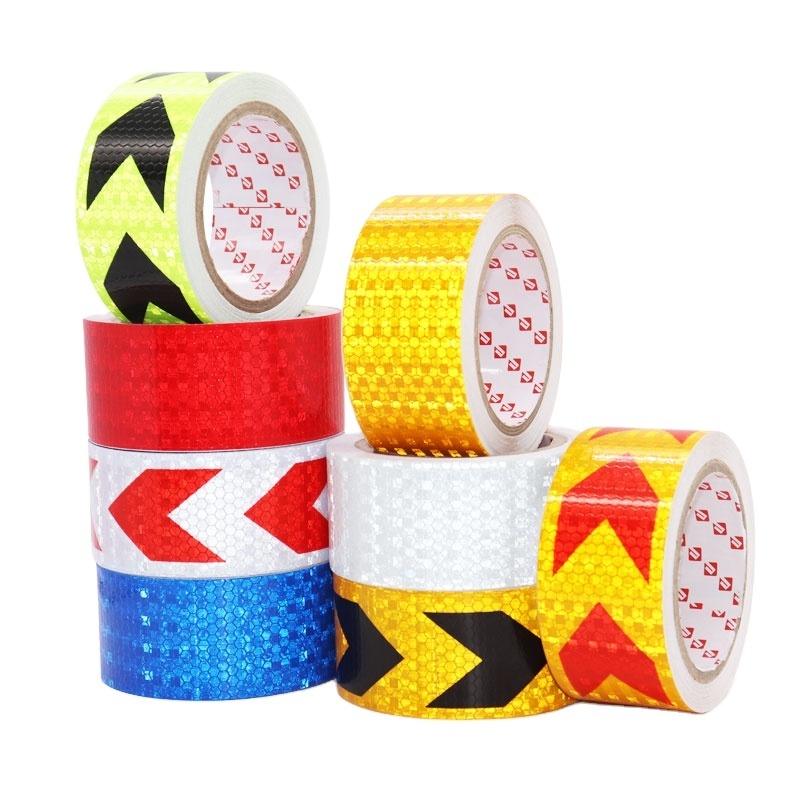 Colorful PVC material reflective tape 0.34mm thickness high reflectance and long-term weather resistance for painting