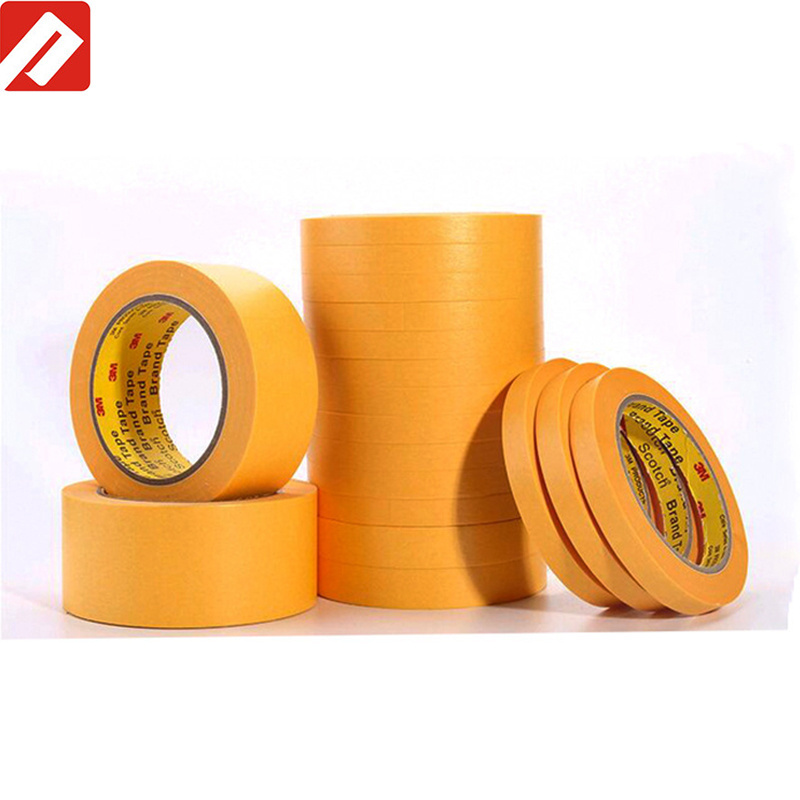 Wholesale High Temperature Automotive Car Painting Masking Paper Adhesive Tape 244