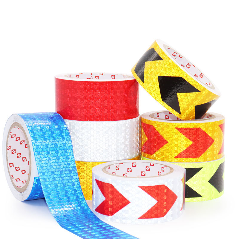 Colorful PVC material reflective tape 0.34mm thickness high reflectance and long-term weather resistance for painting