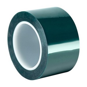 Wholesale Heat Resistant Green Polyester Silicone Tape for Powder Coating Masking / Splicing