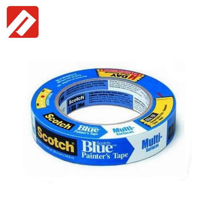 Hot Sale Single sided blue painters masking tape for indoor painting covering and automotive spray painting covering