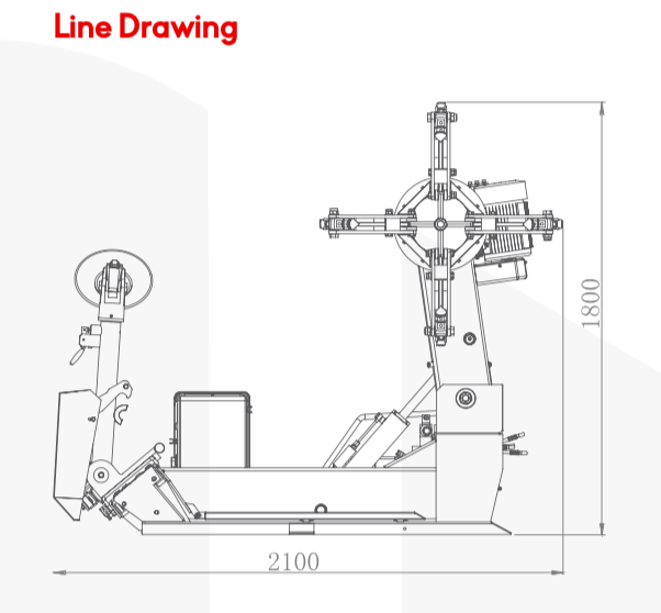 UE-LC590C install heavy duty truck  tire changer machine truck tire changer equipment for sale